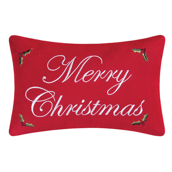 Merry Christmas Red Pillow - 008246037972