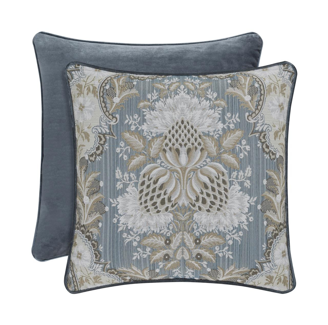 J Queen Crystal Palace French Blue 18 x 18 Pillow Paul's Home Fashions