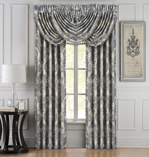 Crystal Palace French Blue Curtains - 846339078842