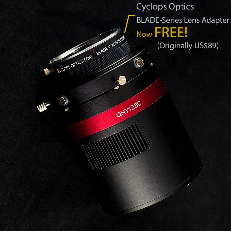 QHY128C 24MP COLDMOS (Free Custom Made Adapter) | Cyclops Optics