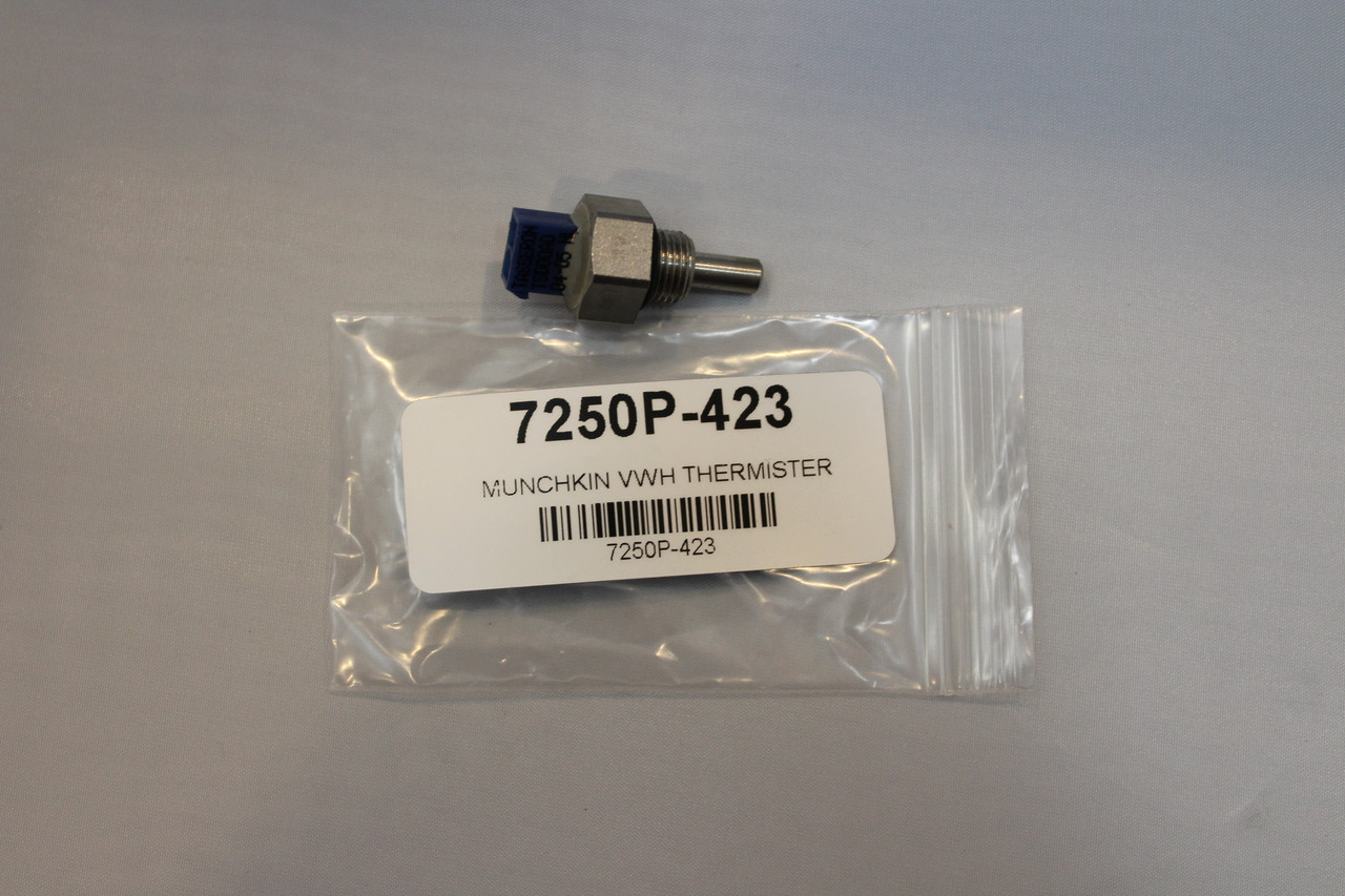 7250P423 Munchkin Stainless Thermister Inlet / Outlet (Blue Connector