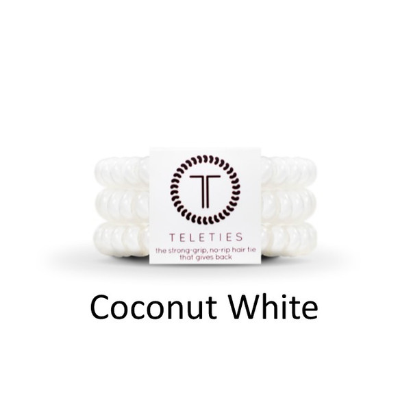 Teleties-Large- Coconut White