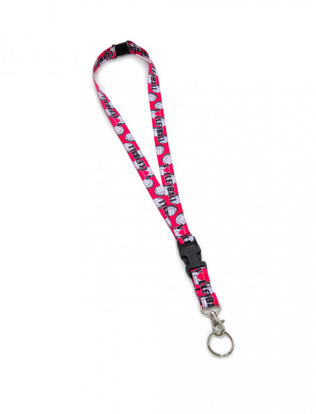 Detachable Volleyball Lanyard-Pink