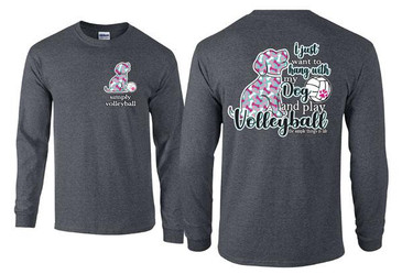 Dog LS- Dark Heather