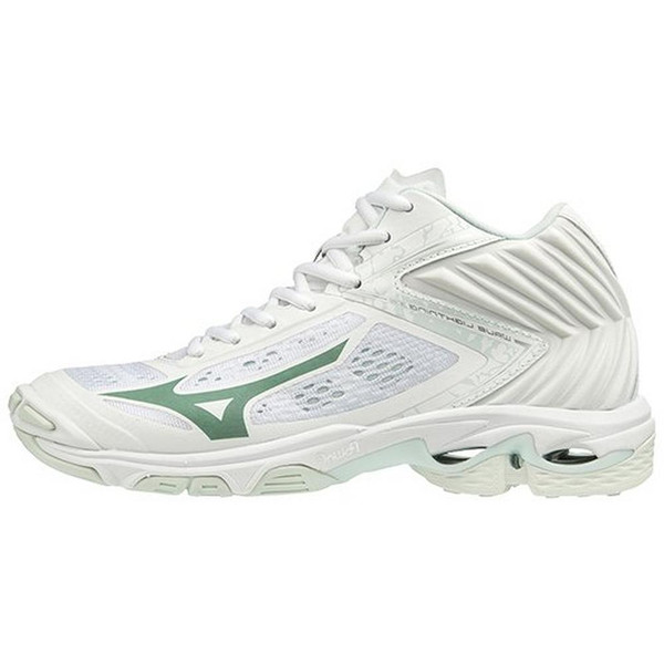 Mizuno Women's Wave Lightning Z5- MID- White