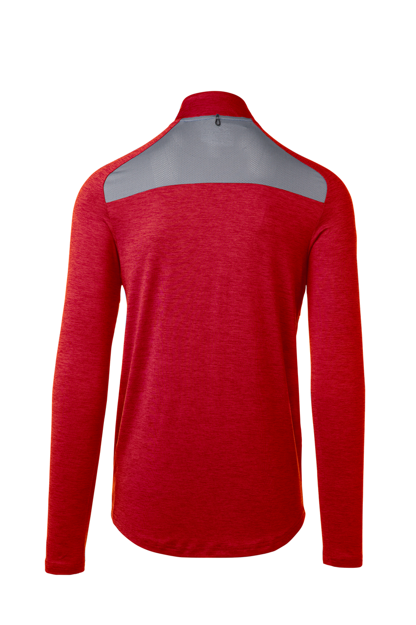Mizuno Men's Alpha 1/2 Zip- Red Back