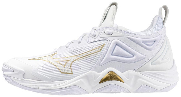 Mizuno Women's Wave Momentum 3- White/Gold