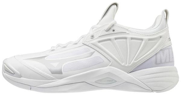Mizuno Men's Wave Momentum 2- White/Silver