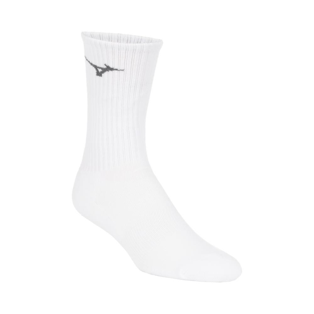 Mizuno 3-Pac Crew Sock-White