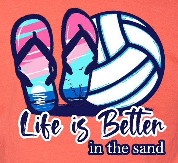 In the Sand- Coral Zoom