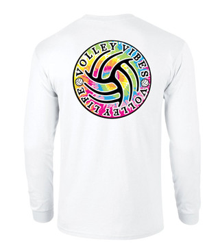 Tie Dye VB VIbes LS- White