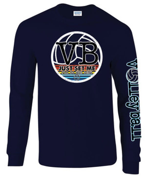 Just Set Me LS- Navy