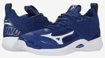 Mizuno Women's Wave Momentum 2- Navy/White