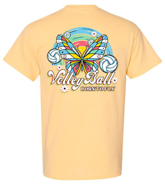 Butterfly SS- Pastel Yellow