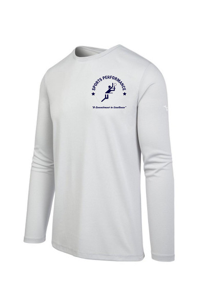 Men's SPVB LS Mizuno Tee-Grey