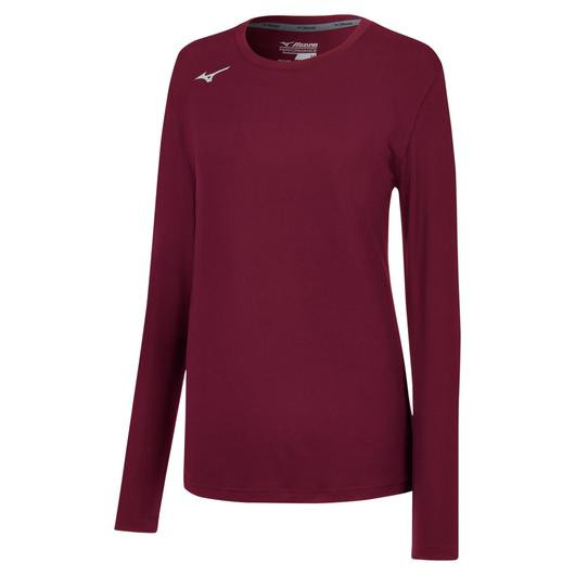 Women's LS Attack Tee 3.0- Cardinal