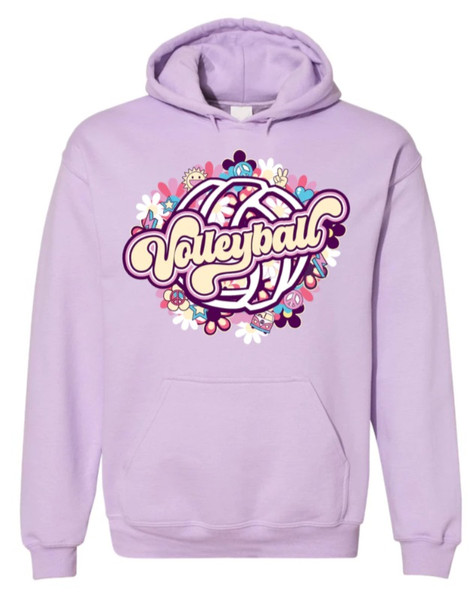 Flower Power Hoodie- Orchid
