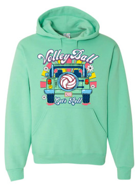 Let's Roll Hoodie- Seafoam