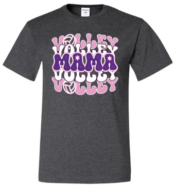 Volley Mama SS- HEather Black