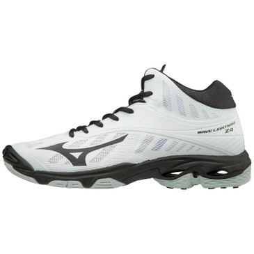Mizuno Men's Wave Lightning Z4- MID - White/Black