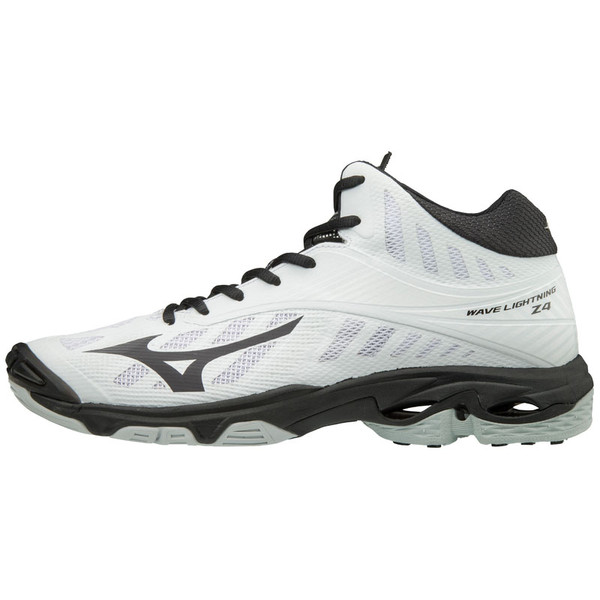 Mizuno Men's Wave Lightning Z4- MID - White/Black