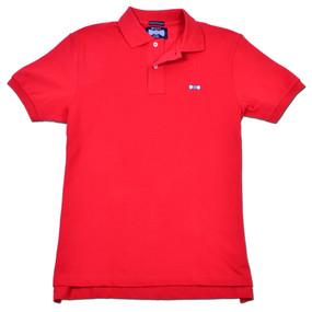 Men's Classic Boat Tie Polo Shirt - Red