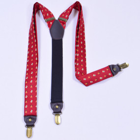 Bell of Rights Suspenders - Red
