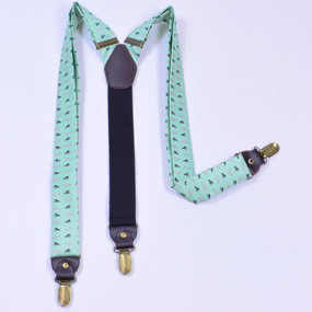 Fly Fishing Suspenders - Light Green