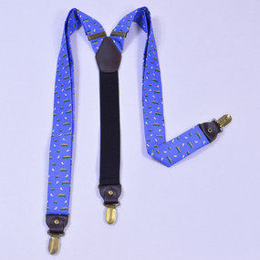 The Tiki Lounge Suspenders - Blue