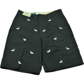 Cisco Embroidered Shorts with Whales - Navy