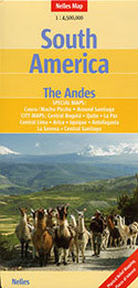 South America Andes Travel Map