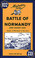 A reprint of Michelin’s historic 1947 map of Normandy, showing the D-Day Landing sites, the subsequent troop movements, and the battle progressions that established an Allied foothold in the region. Coverage extends beyond the five landing beaches (Utah, Omaha, Gold, Juno and Sword): along the coast from Le Harve and the Seine estuary to the western side of the Cotentin Peninsula and Mont-St-Michel, and inland to include the Falaise – Mortain pocket. 

Published two years after the end of the Second World War, the map shows the landing beaches, parachute drop points, early memorial sites, relics of battle such as gun emplacements, areas of significant damage, etc. These details are overlaid on the standard Michelin road map of the day, designed for touring. 

An inset illustrates troop movements across the region and the line of attack by various Allied units. Accompanying text provides a brief description of the progress of the battle of Normandy, plus an index of historic names and places of interest highlighted on the map. Map legend and all the text are in English and French.