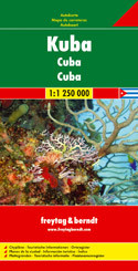 Cuba Florida keys Travel Map
