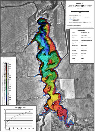 Jensen Reservoir Lake Map