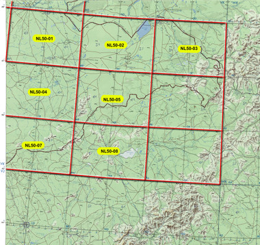 Mongolia SE 250k Topographic Maps