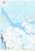 Yukon and Northwest Territories West Northern Canada Map from 1989