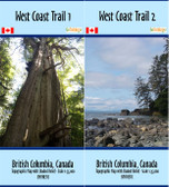 Map Set of West Coast Trail BC, scale 1:35,000, 47" x 17" 2 maps