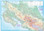 Costa Rica on a waterproof and tear-resistant map from ITMB at 1:300,000, with a plan of central San José, an enlargement for the environs of the capital, and a separate index of place names for each side of the map. 

The country is divided north/south, with a very generous overlap and San José included on both sides. The map has altitude colouring, with contours above 1000m plus spot heights. Provincial boundaries, railways, and local airstrips and landing grounds are marked. Road network includes seasonal tracks, and indicates locations of petrol stations. 

National parks and protected areas are marked, and symbols highlight selected accommodation, archaeological sites, museums, beaches and surfing sites, bird sanctuaries, etc. Latitude and longitude grid is drawn at 15’ intervals. Each side of the map has a separate index of place names. 

The map also includes a street plan of San José with names of both streets and districts, and an overprint highlighting accommodation, plus services and places of interest. Enlargements show the environs of the city and the Isla del Coco in greater detail.