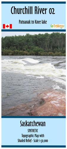 Churchill River 02 - Shagenaw Lake to Knee Lake map - SYNTHETIC