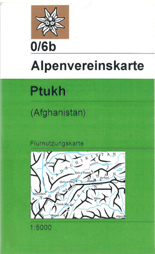 Austrian Alpine Club expedition series topographic map of the Ptukh in Afghanistan map in Afghanistan map in Afghanistan at scale 1:50,000k