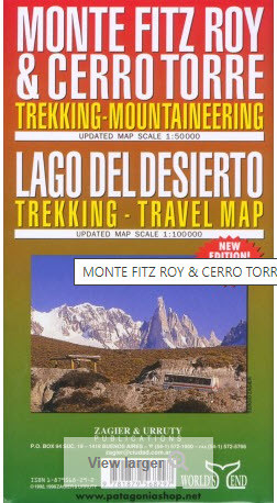 Monte Fitz Roy & Cerro Torre Trekking Map