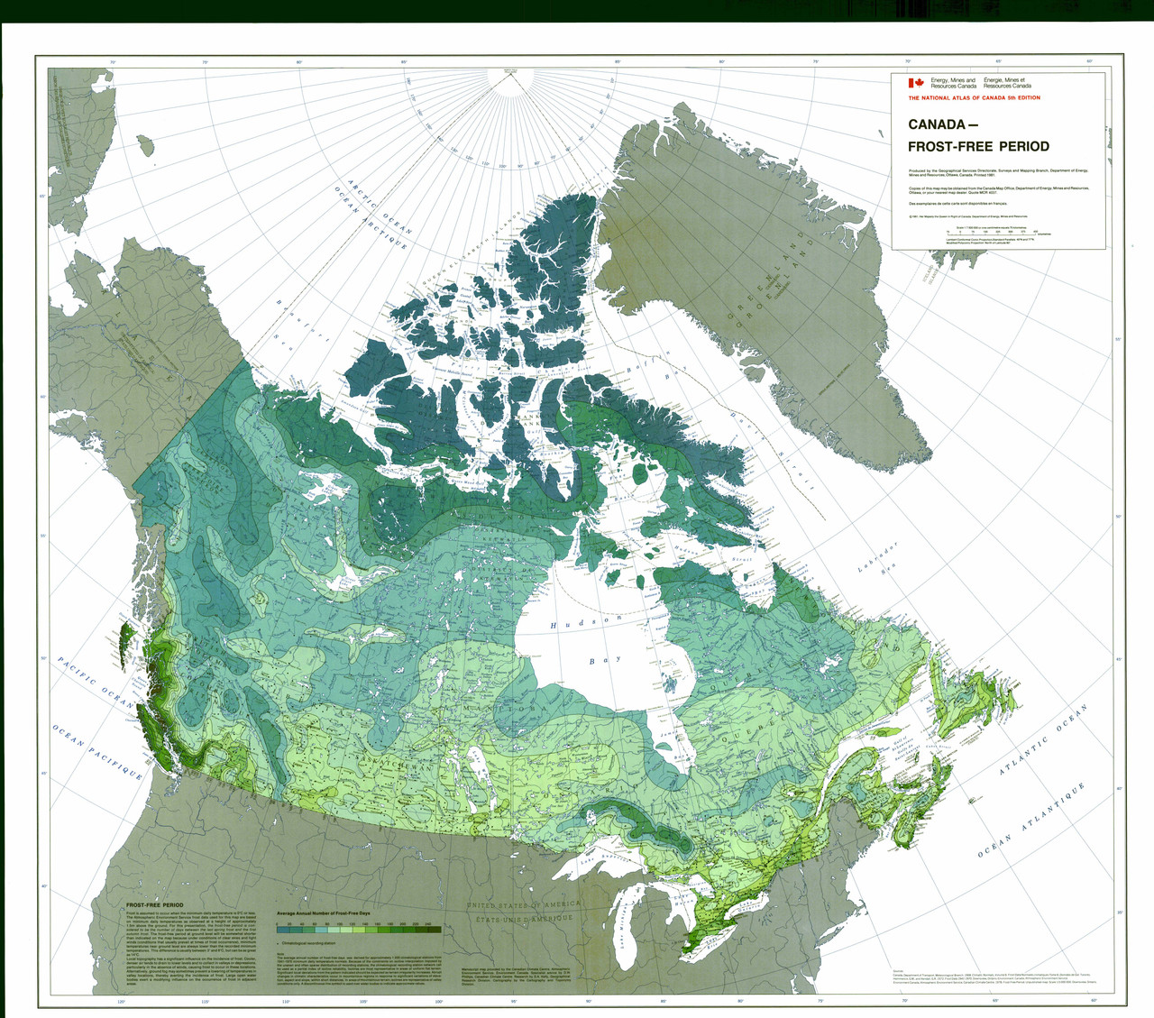 Canada Frost Free Period
