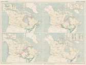 Canada Routes of Explorers 1534-1870