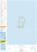 Topographic map of the Rakahanga in the Pacific at scale 1:25,000 by the NZ government