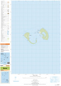 Topographic map of the Manuae in the Pacific at scale 1:25,000 by the NZ government
