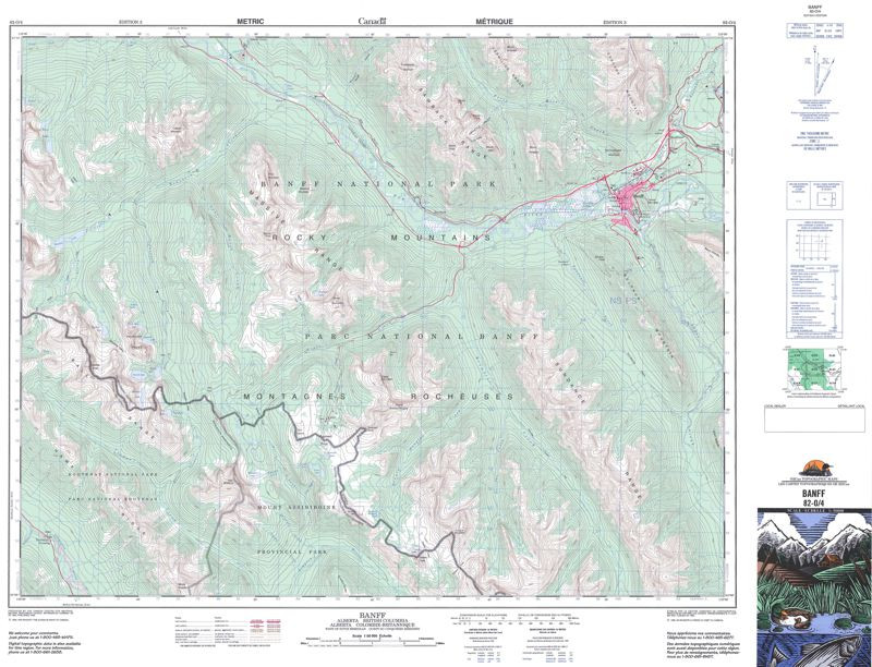 Topographic Maps Alberta | AB Topo Maps | GoTrekkers.com