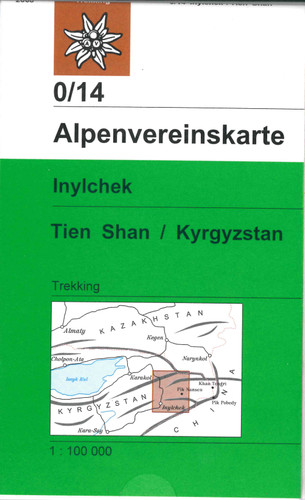 Tien Shan West in Kyrgyzstan map