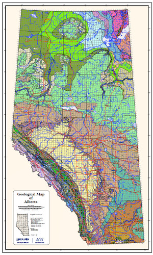 Geological GSC Alberta Map