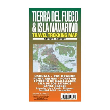 Tierra Del Fuego & Isla Navarino Trekking Map