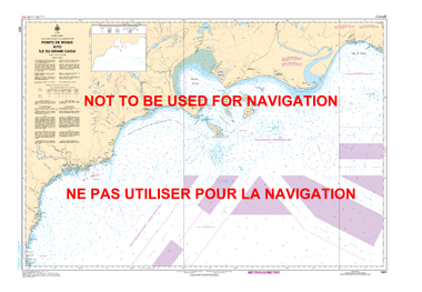 Pointe de Moisie à/to Île du Grand Caoui Canadian Hydrographic Nautical Charts Marine Charts (CHS) Maps 1221